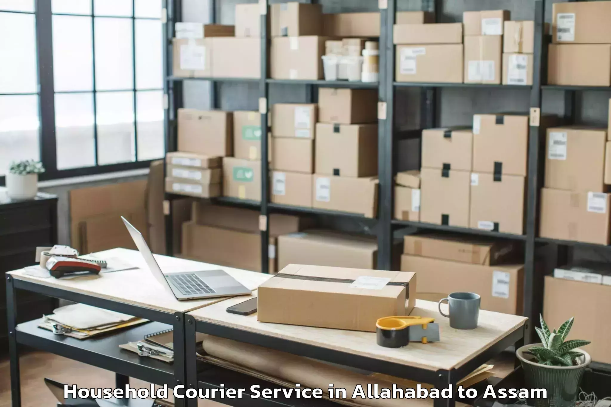 Book Allahabad to Bogribari Household Courier Online